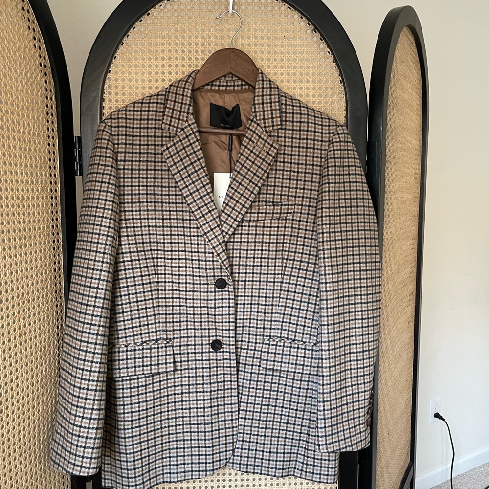 Designer vintage check blazer